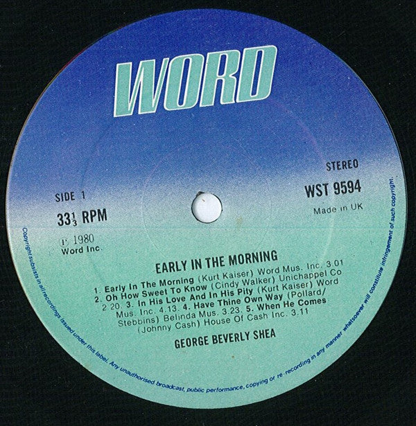 George Beverly Shea : Early In The Morning (LP)