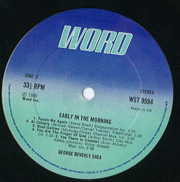 George Beverly Shea : Early In The Morning (LP)
