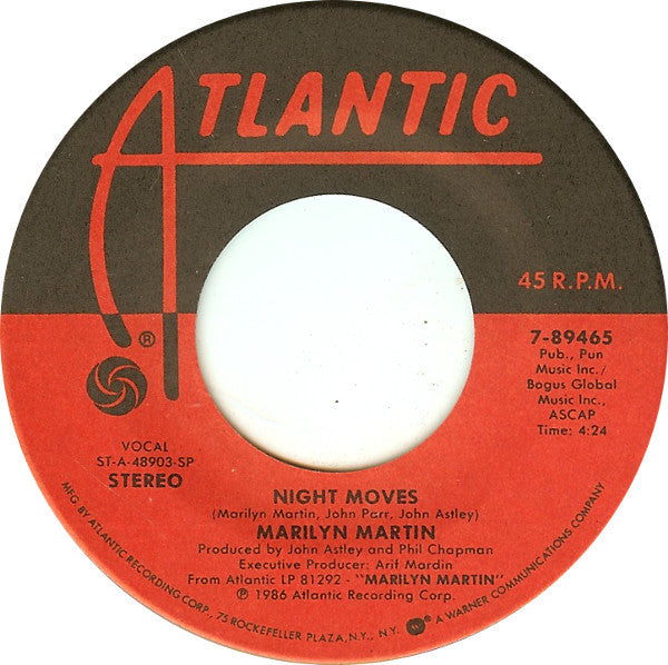 Marilyn Martin : Night Moves (7", Spe)