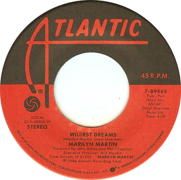 Marilyn Martin : Night Moves (7", Spe)