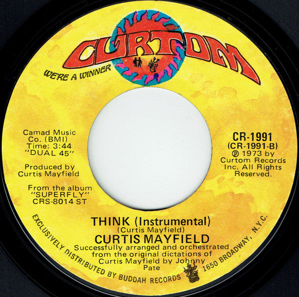 Curtis Mayfield : If I Were Only A Child Again (7", Styrene, Mon)