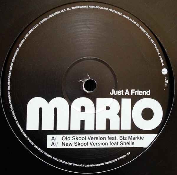 Mario : Just A Friend (12", Promo)