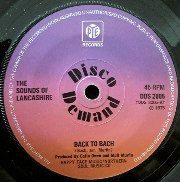 The Sounds Of Lancashire : Back To Bach (7", sol)