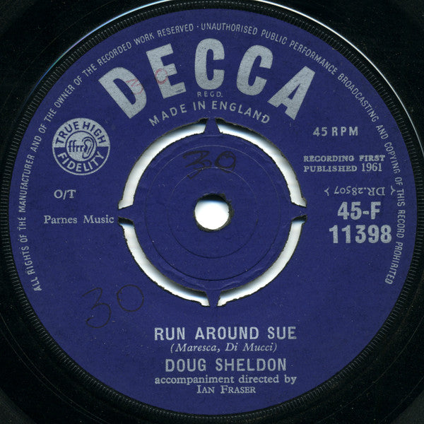 Doug Sheldon : Run Around Sue (7")