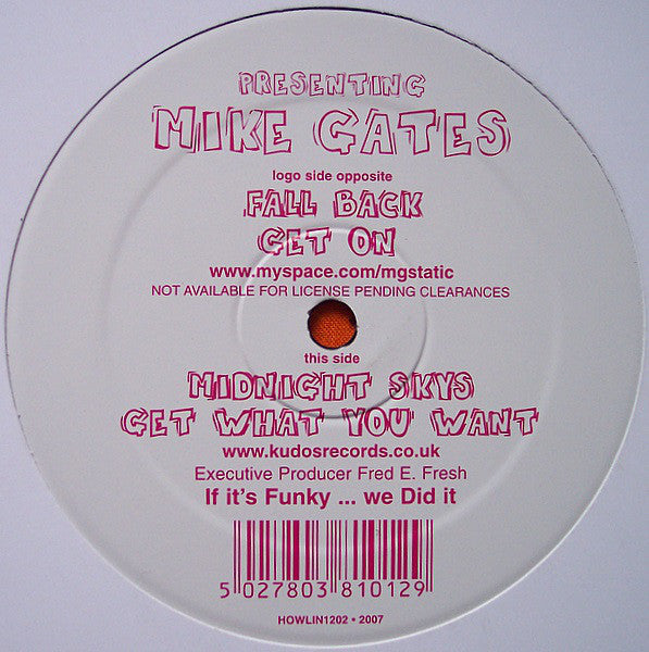 Mike Gates : Fall Back (12")