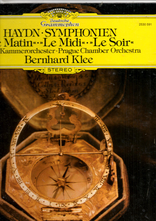 Joseph Haydn — Prague Chamber Orchestra, Bernhard Klee : Symphonien - Le Matin * Le Midi * Le Soir (LP)