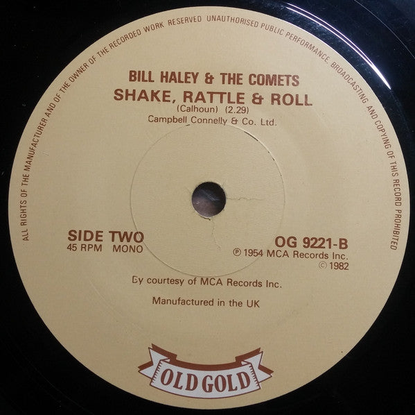 Bill Haley And His Comets : See You Later Alligator / Shake, Rattle & Roll (7", RE)