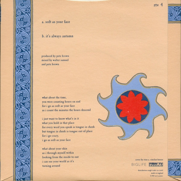 The Soup Dragons : Soft As Your Face (7", Single)