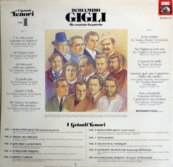 Beniamino Gigli : Ho Cantato La Patria (LP, Comp)