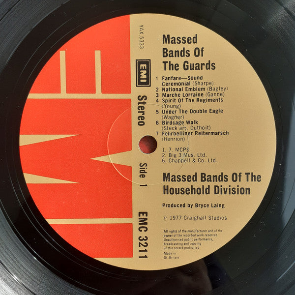 Massed Bands Of The Household Division, The State Trumpeters, The Trumpeters Of The Coldstream Guards : Massed Bands Of The Guards (2xLP, Album)