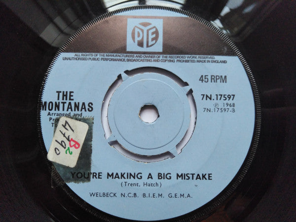 Montanas : Run To Me (7", Single)