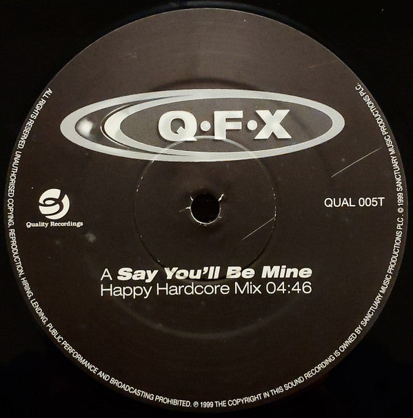 QFX : Say You'll Be Mine (12", Com)