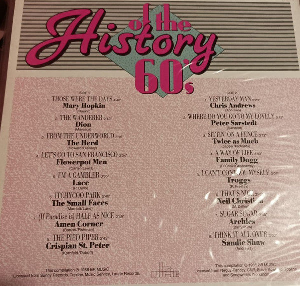 Various : History Of The 60's (LP, Comp)