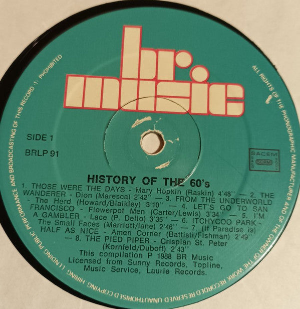 Various : History Of The 60's (LP, Comp)