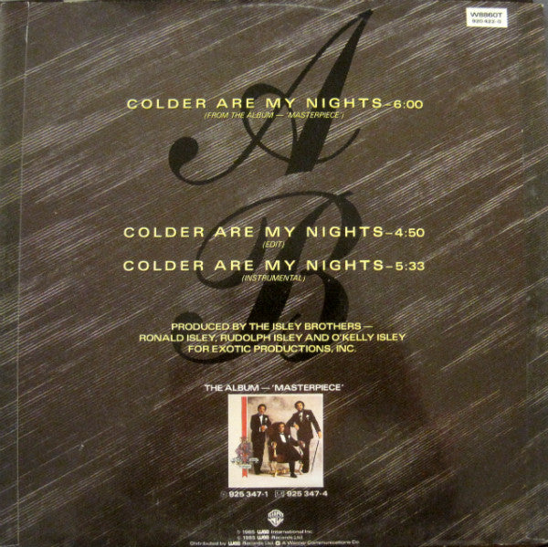 The Isley Brothers : Colder Are My Nights (12", Single)