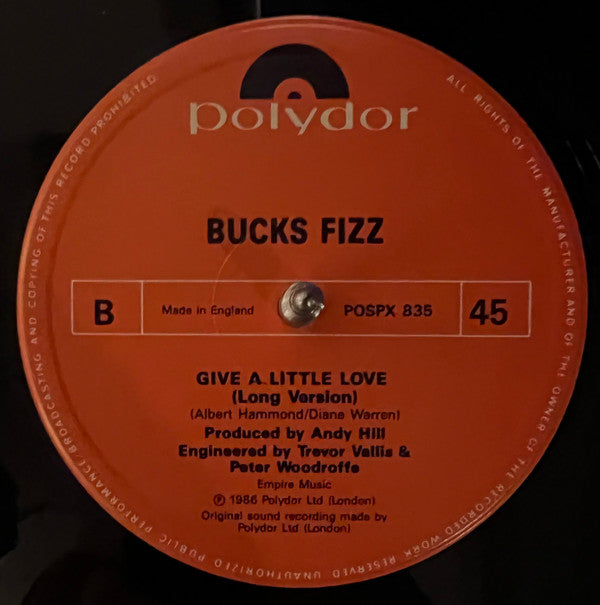 Bucks Fizz : Keep Each Other Warm (12")