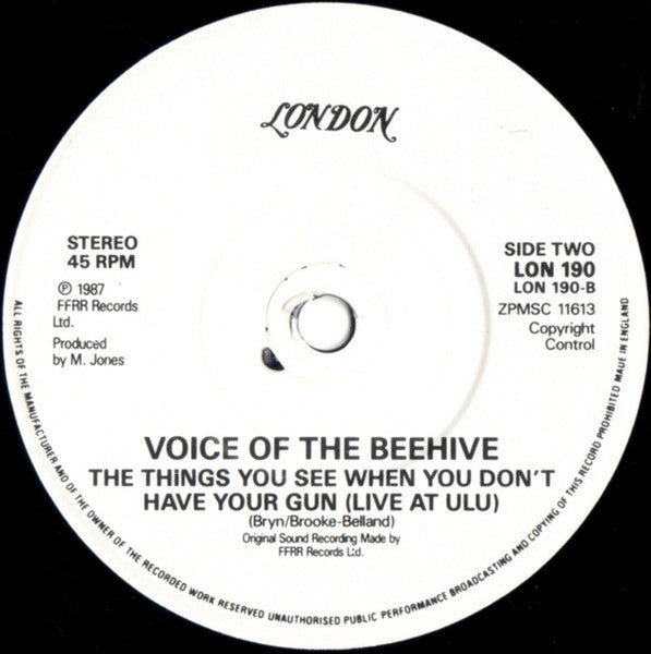 Voice Of The Beehive : I Say Nothing (7", Single, 'Lo)