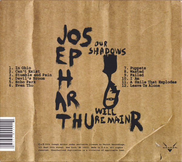 Joseph Arthur : Our Shadows Will Remain (CD, Album)