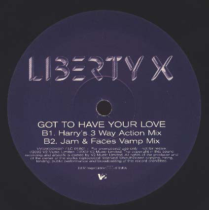 Liberty X : Got To Have Your Love (12", Promo)