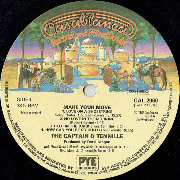 Captain And Tennille : Make Your Move (LP, Album)