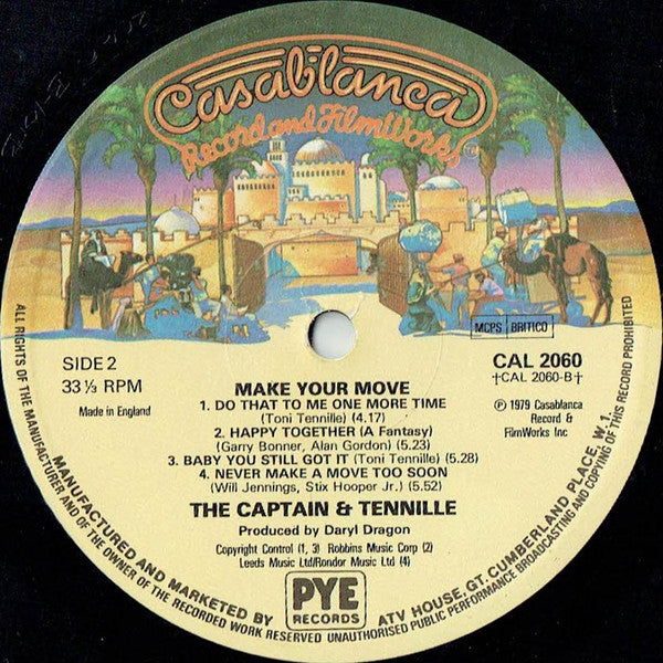 Captain And Tennille : Make Your Move (LP, Album)