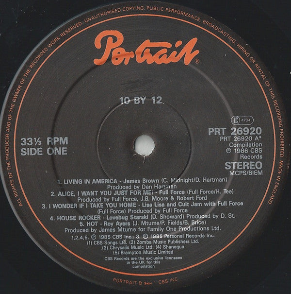 Various : 10 By 12 A Bad Album (LP, Comp)