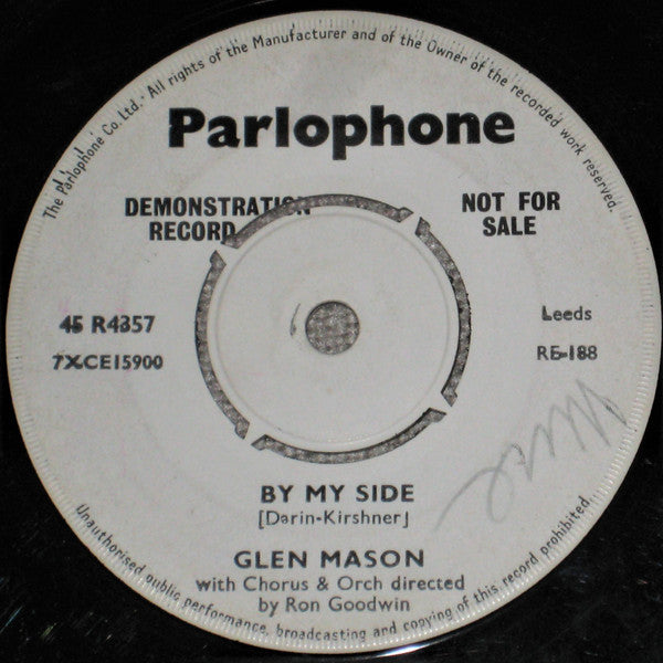 Glen Mason : By My Side (7", Promo)