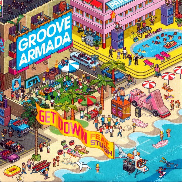 Groove Armada Feat. Stush : Get Down (CD, Single, Promo, Car)
