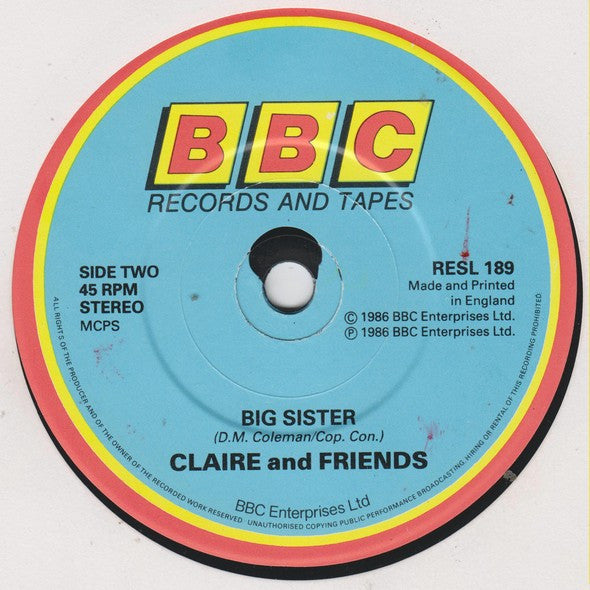 Claire And Friends : It's 'Orrible Being In Love (When You're 8½) (7", Single, Sol)