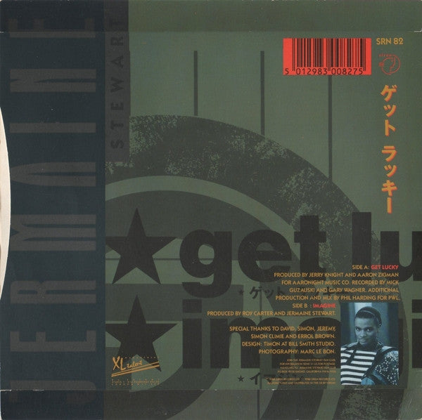 Jermaine Stewart : Get Lucky (7", Single, Inj)