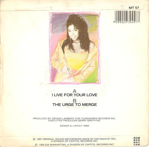 Natalie Cole : I Live For Your Love (7", Single, Pap)