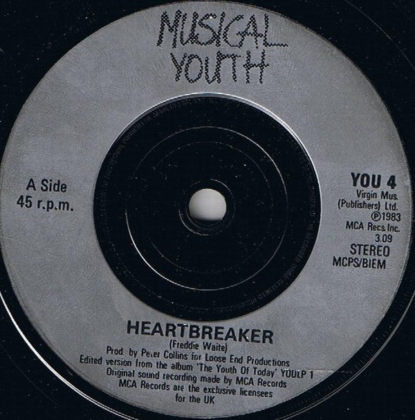 Musical Youth : Heartbreaker (7", Single)