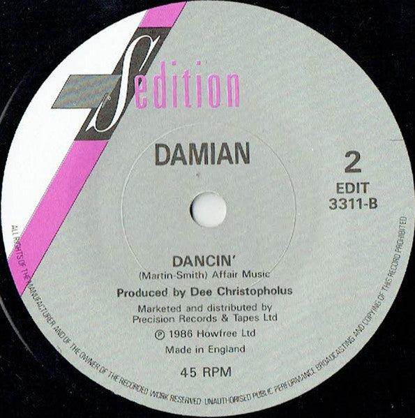 Damian : The Time Warp (7")