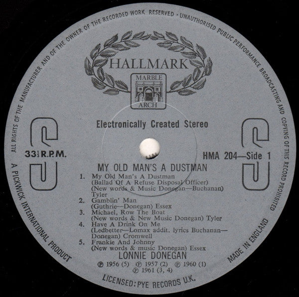 Lonnie Donegan : My Old Man's A Dustman (LP, Comp)