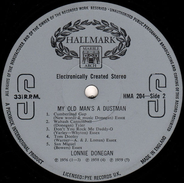 Lonnie Donegan : My Old Man's A Dustman (LP, Comp)