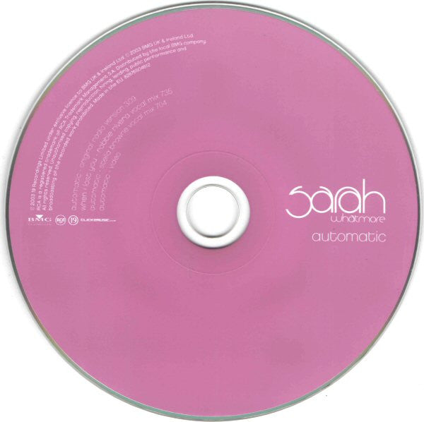 Sarah Whatmore : Automatic (CD, Single, Enh)