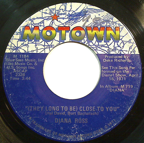 Diana Ross : Reach Out I'll Be There (7")