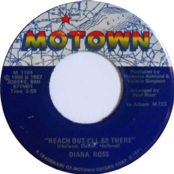 Diana Ross : Reach Out I'll Be There (7")