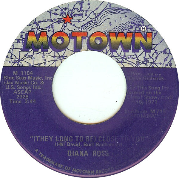 Diana Ross : Reach Out I'll Be There (7")