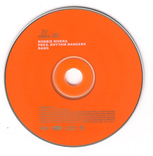 Robbie Rivera Pres. Rhythm Bangers : Bang (CD, Single)