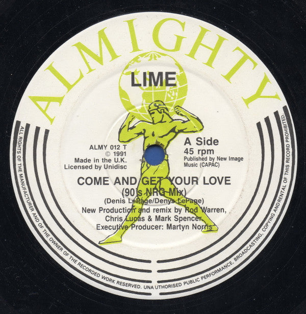 Lime (2) : Come And Get Your Love (90's Remixes) (12")