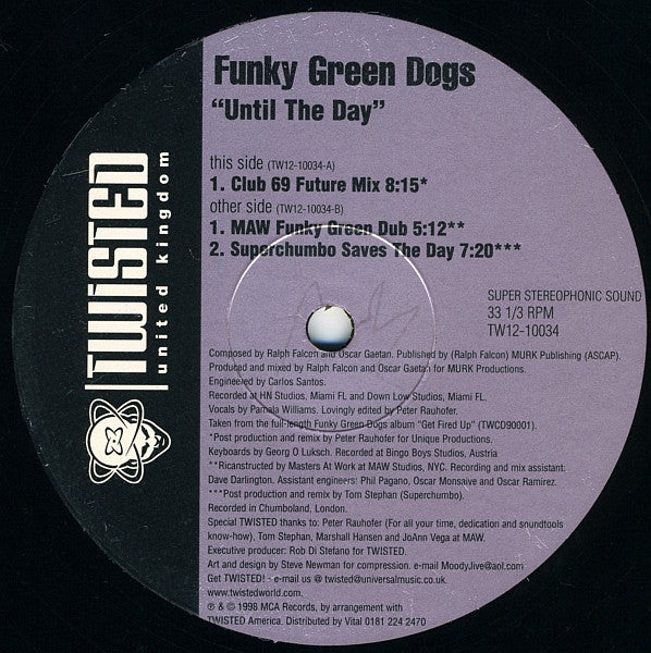Funky Green Dogs : Until The Day (12")