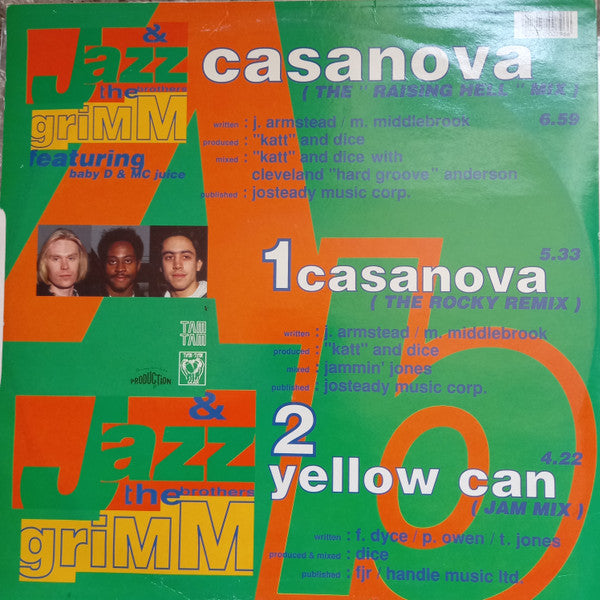 Jazz & The Brothers Grimm : Casanova (12")