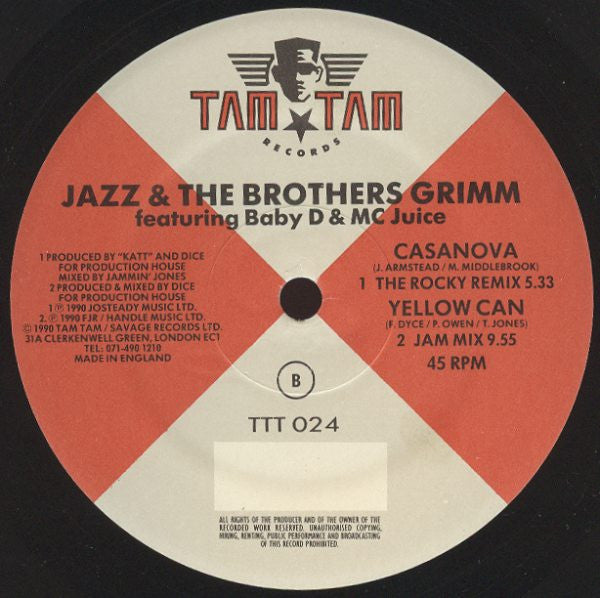 Jazz & The Brothers Grimm : Casanova (12")