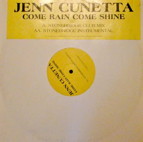 Jenn Cuneta : Come Rain Come Shine (12", Promo)