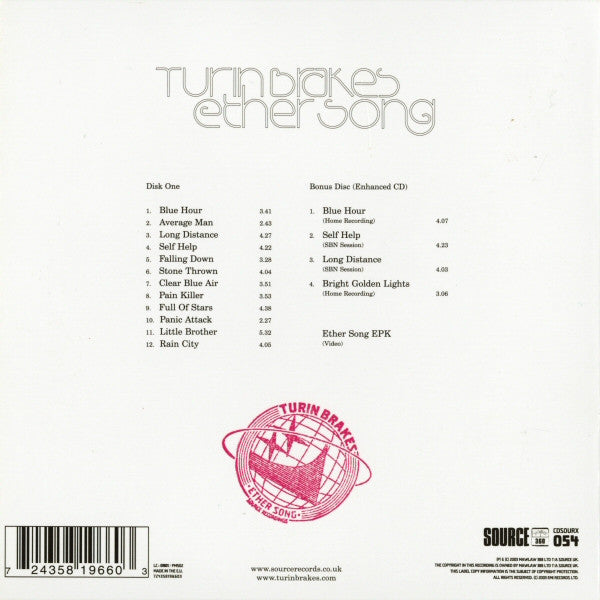 Turin Brakes : Ether Song (CD, Album + CD, Enh + S/Edition)