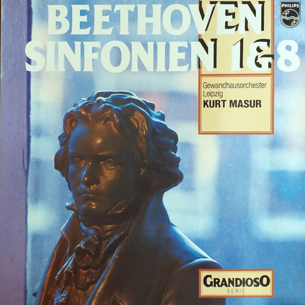 Kurt Masur, Gewandhausorchester Leipzig, Ludwig van Beethoven : Sinfonien 1 & 8 (LP, RE)