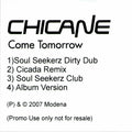 Chicane : Come Tomorrow (CDr, Promo)