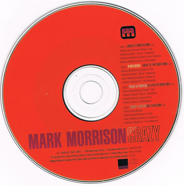 Mark Morrison : Crazy (Remix CD) (CD, Single, CD2)