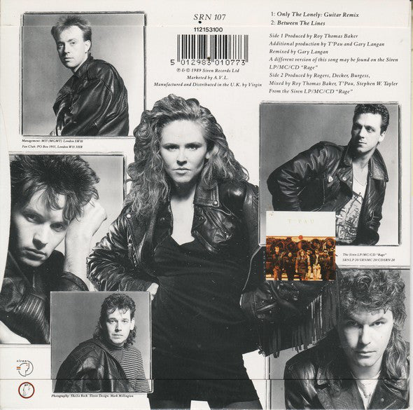 T'Pau : Only The Lonely (7", Single, Pap)